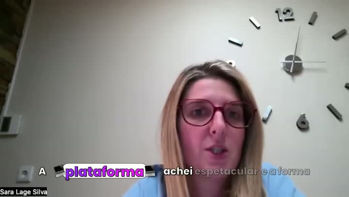 Testemunho de aluno em vídeo